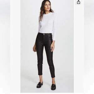 BLANKNYC Women's The Principle Mid Rise Vegan Leather Skinny Pants